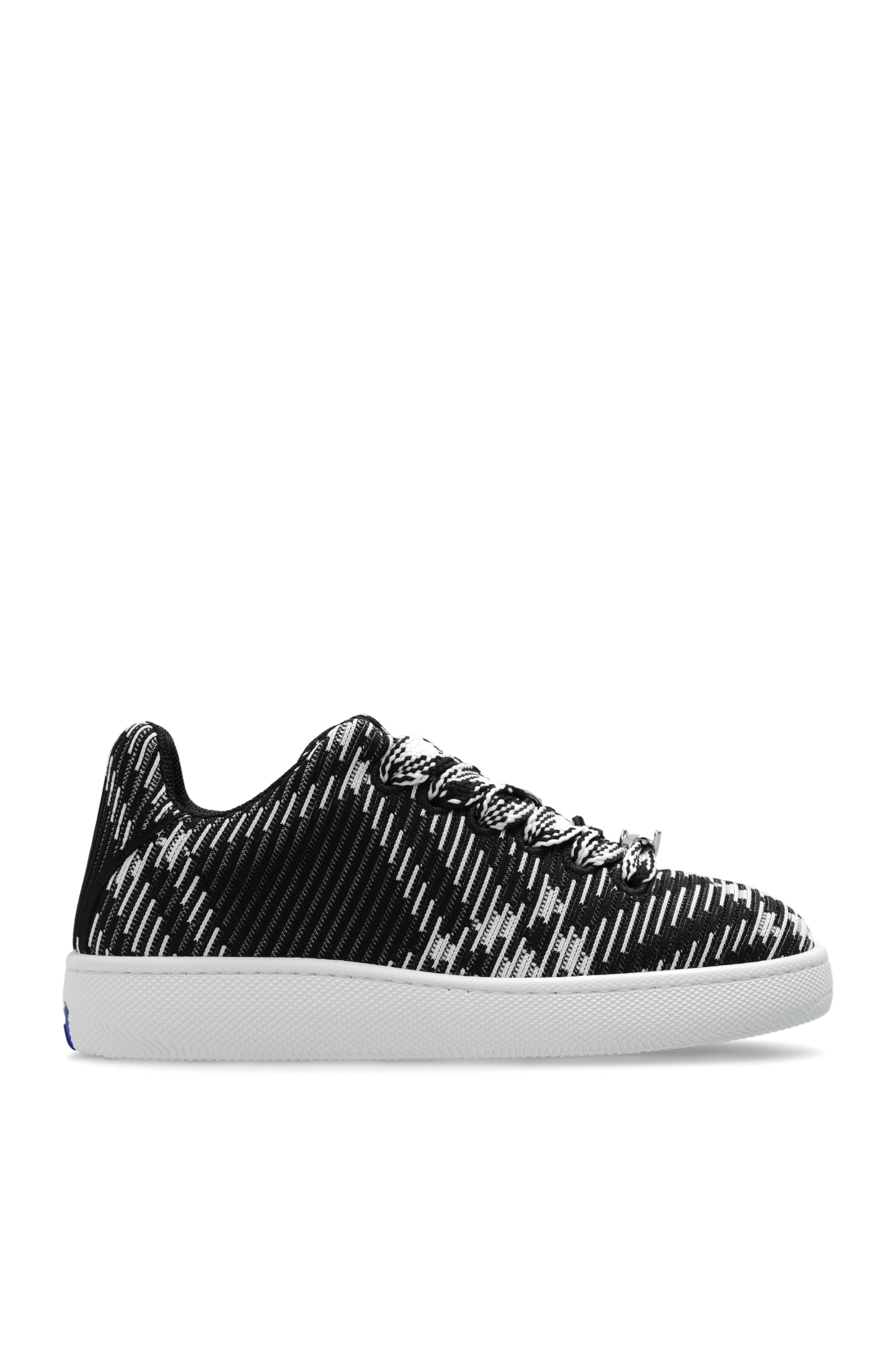 Black 'Check Knit Box' sneakers Burberry